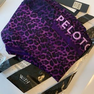 Peloton Sundays With Love Purple Leggings